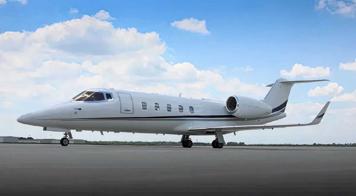Learjet on the Haven ramp